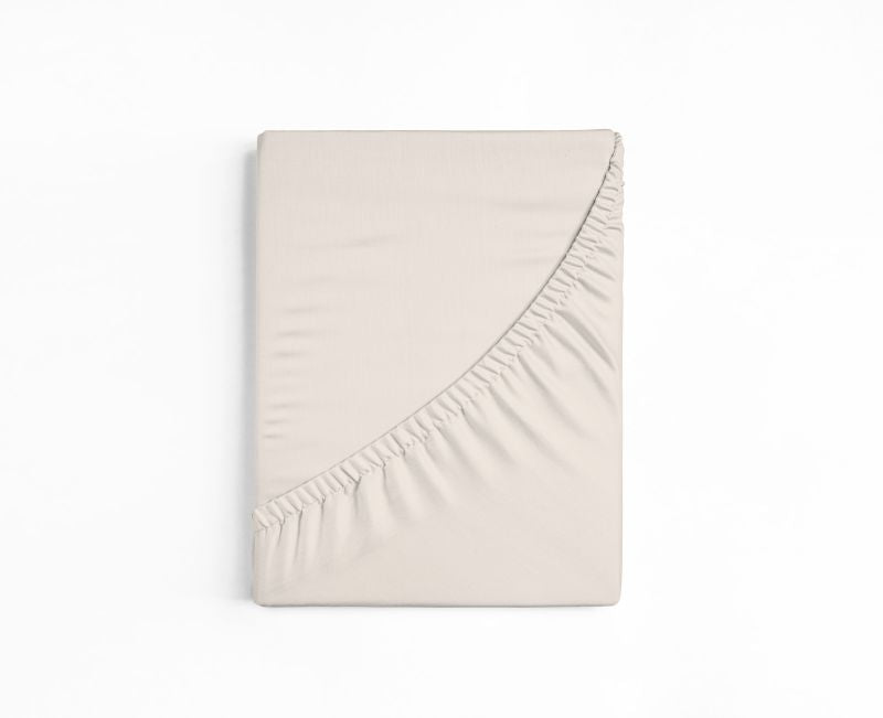 bettwarenland | bellana® deLuxe Edel-Jersey Topper Spannbettlaken | schnee | gefaltet