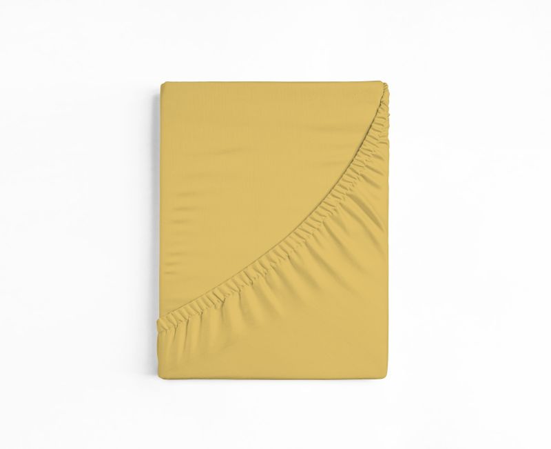 bettwarenland | bellana® deLuxe Edel-Jersey Topper Spannbettlaken | weizen | gefaltet