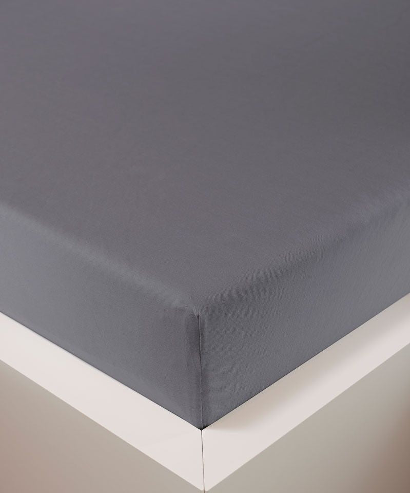 bettwarenland | bellana® Tencel Nobel-Jersey Spannbettlaken | grau | bezogen