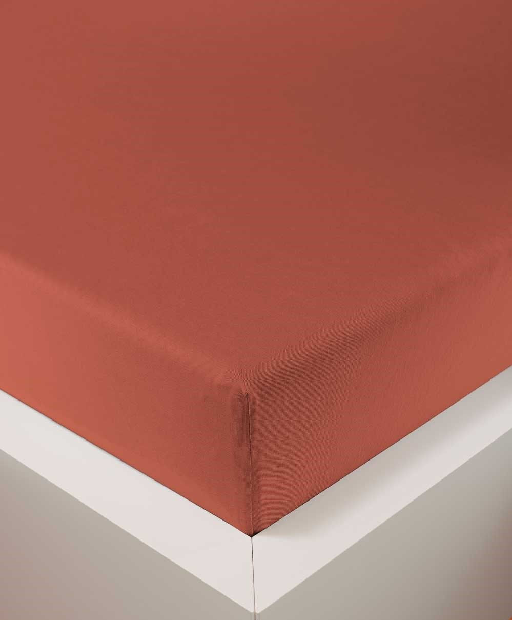 bettwarenland | bellana® Tencel Nobel-Jersey Spannbettlaken | chili | bezogen