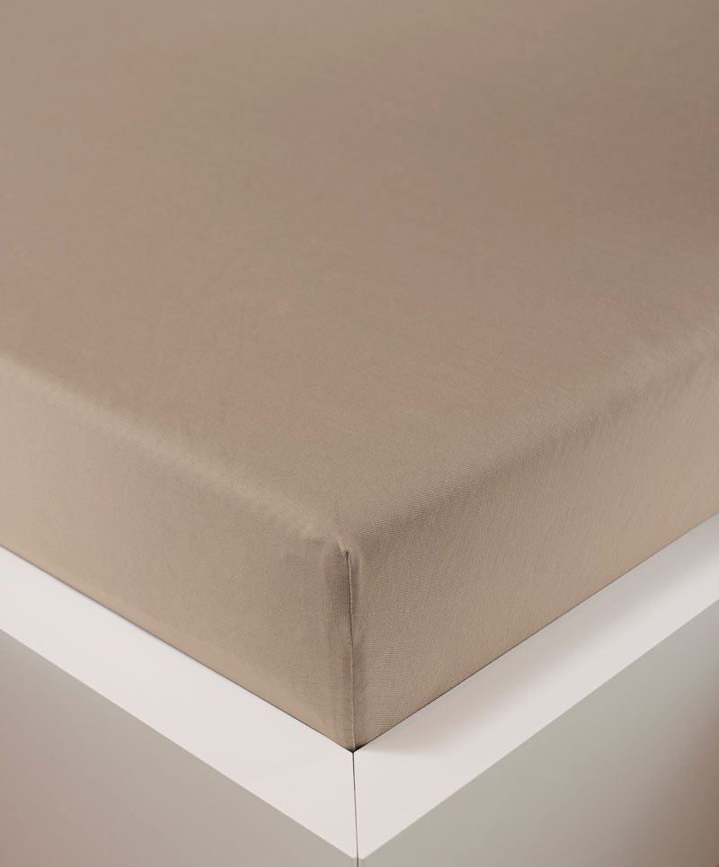 bettwarenland | bellana® Tencel Nobel-Jersey Spannbettlaken | sand | bezogen