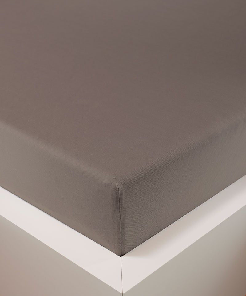bettwarenland | bellana® Tencel Nobel-Jersey Spannbettlaken | cappuccino | bezogen