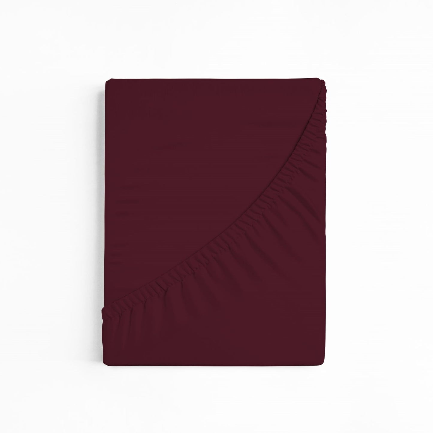 bettwarenland | bellana® Tencel Nobel-Jersey Spannbettlaken | bordeaux | gefaltet
