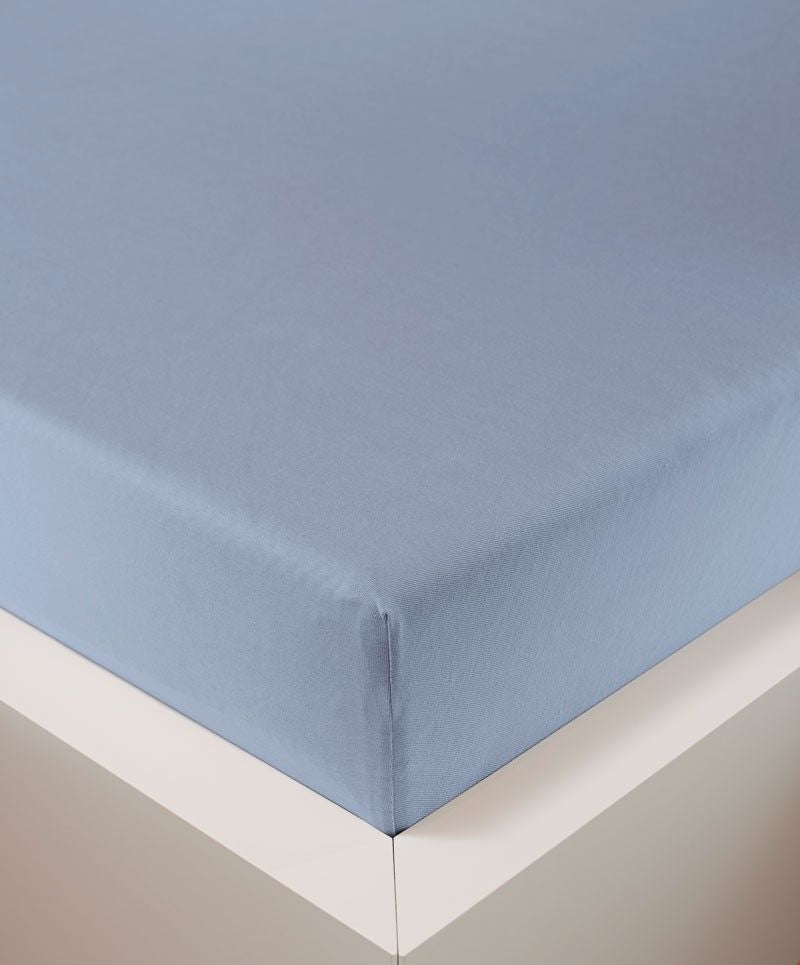 bettwarenland | bellana® Tencel Nobel-Jersey Spannbettlaken | hellblau | bezogen