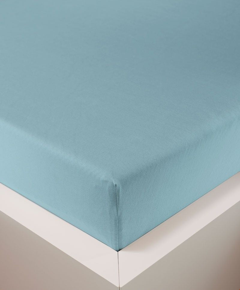 bettwarenland | bellana® Tencel Nobel-Jersey Spannbettlaken | azur | bezogen