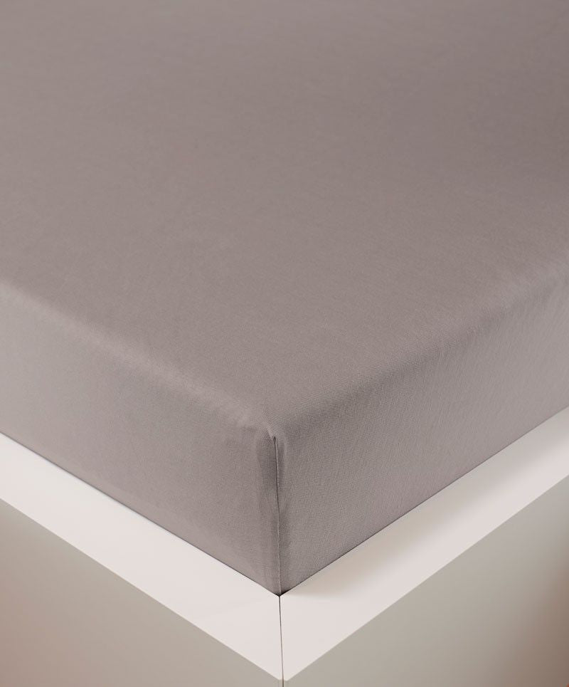 bettwarenland | bellana® Tencel Nobel-Jersey Spannbettlaken | taupe | bezogen