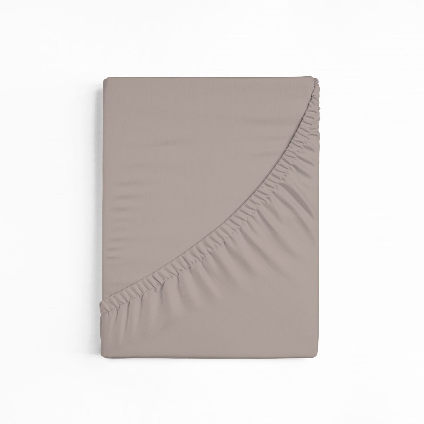 bettwarenland | bellana® Tencel Nobel-Jersey Spannbettlaken | taupe | gefaltet