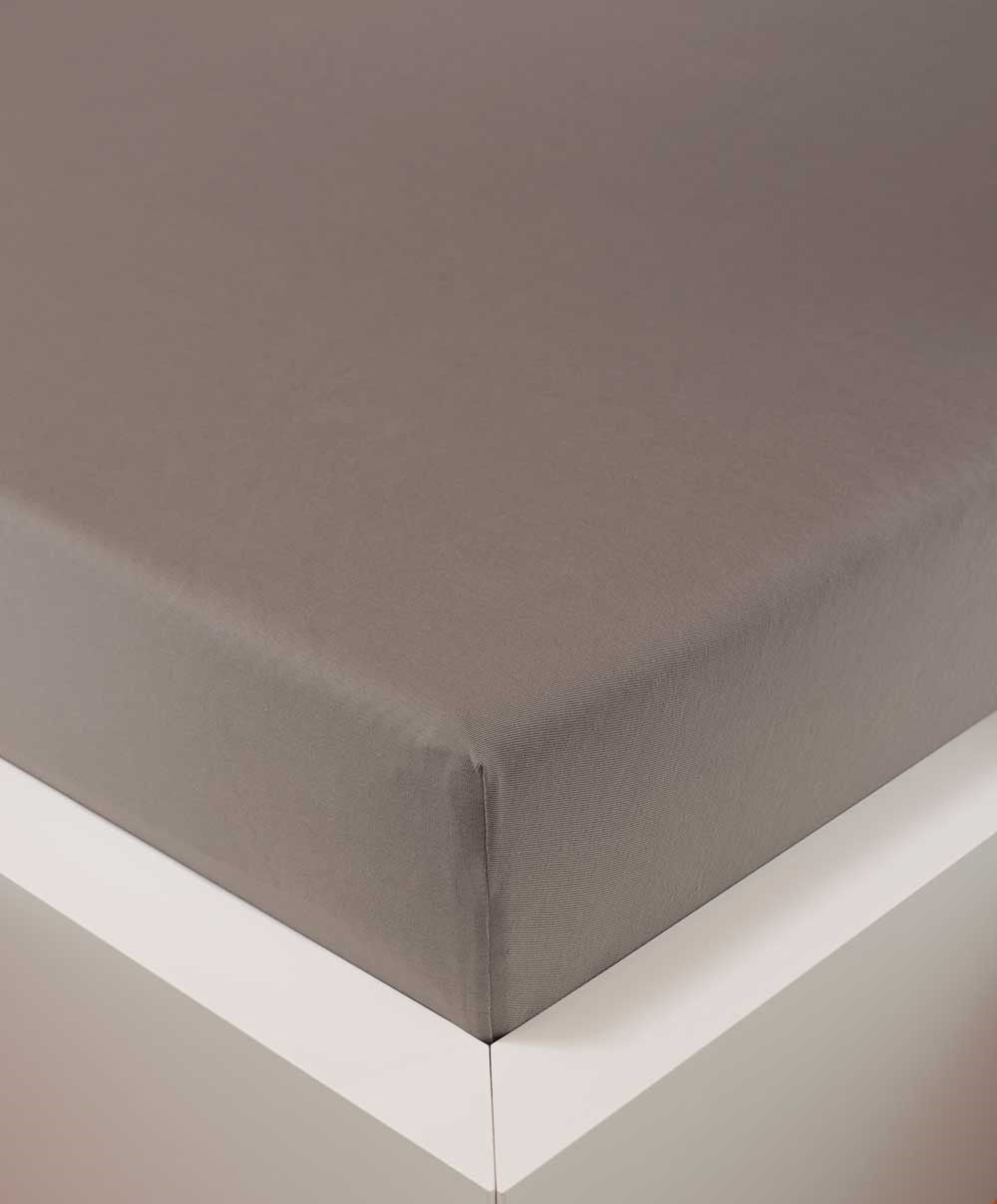 bettwarenland | bellana® Tencel Nobel-Jersey Spannbettlaken | espresso | bezogen