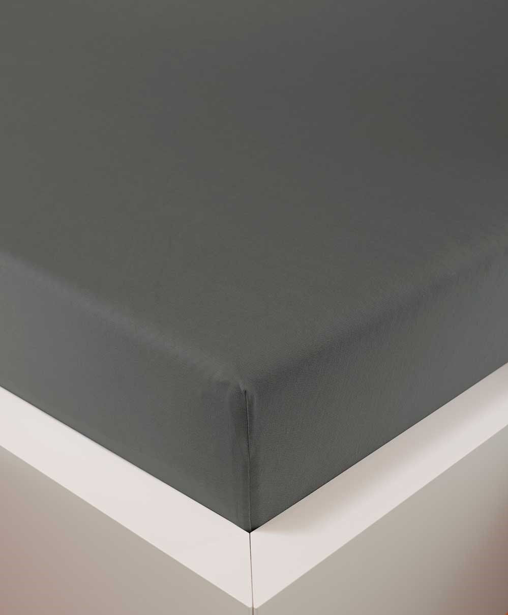 bettwarenland | bellana® Tencel Nobel-Jersey Spannbettlaken | titan | bezogen