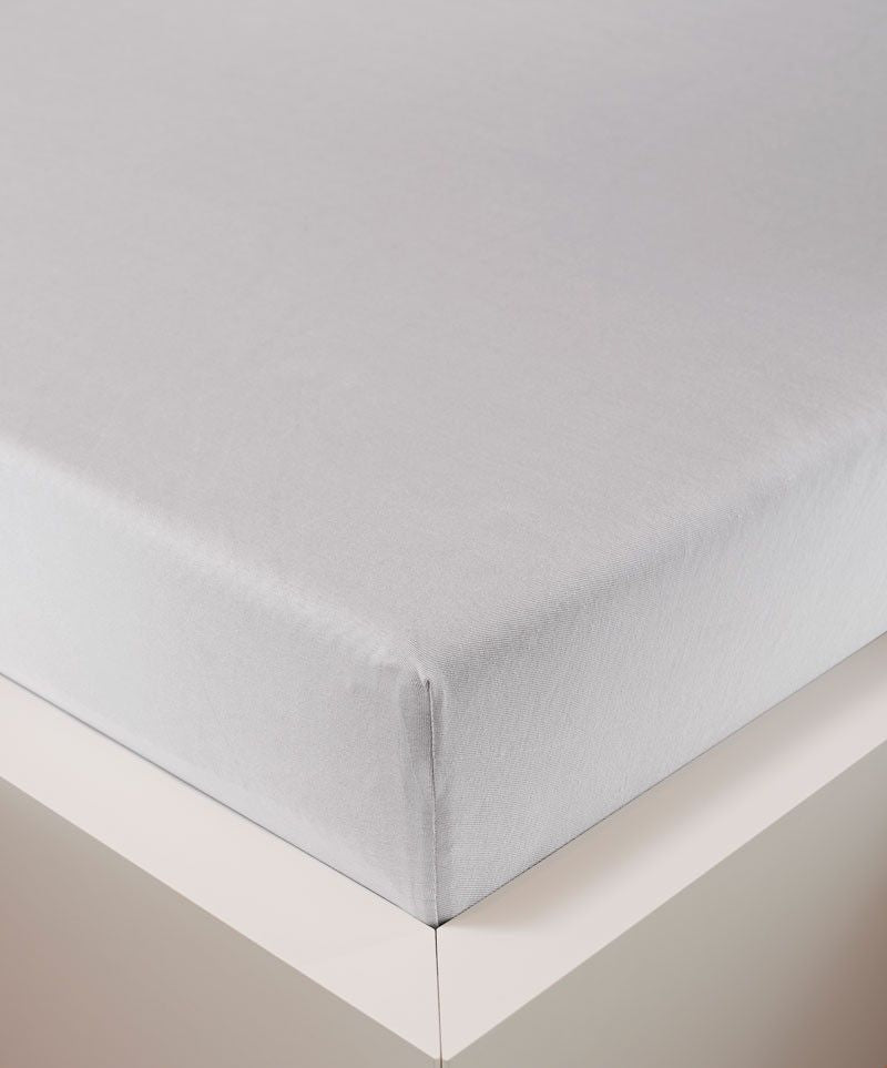 bettwarenland | bellana® Tencel Nobel-Jersey Spannbettlaken | weiß | bezogen