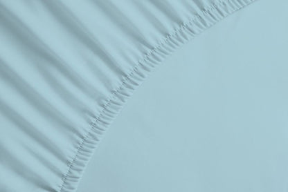 bettwarenland | bellana® deLuxe Edel-Jersey Topper Spannbettlaken | azur | vergrößert