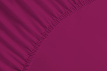 bettwarenland | bellana® deLuxe Edel-Jersey Topper Spannbettlaken | beere | vergrößert