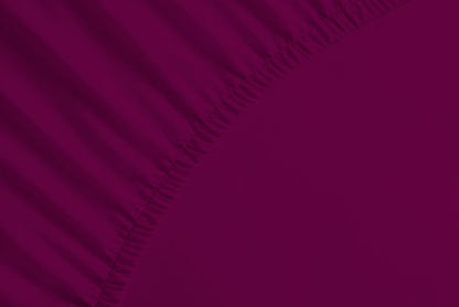 bettwarenland | bellana® deLuxe Edel-Jersey Topper Spannbettlaken | burgund | vergrößert