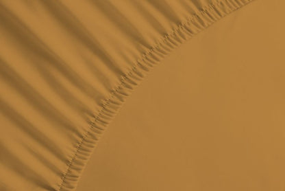 bettwarenland | bellana® deLuxe Edel-Jersey Topper Spannbettlaken | curry | vergrößert
