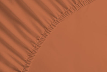 bettwarenland | bellana® deLuxe Edel-Jersey Topper Spannbettlaken | mandarine | vergrößert