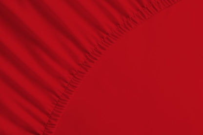 bettwarenland | bellana® deLuxe Edel-Jersey Topper Spannbettlaken | rot | vergrößert