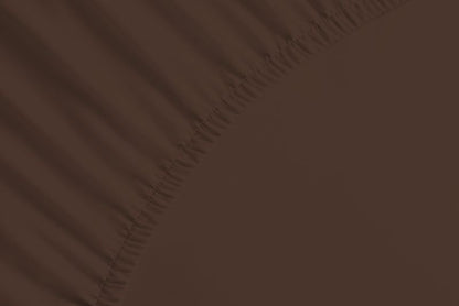 bettwarenland | bellana® deLuxe Edel-Jersey Topper Spannbettlaken | schoko | vergrößert