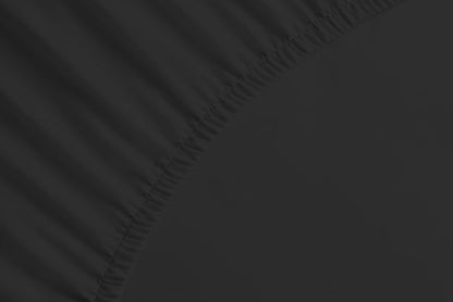 bettwarenland | bellana® deLuxe Edel-Jersey Topper Spannbettlaken | schwarz | vergrößert