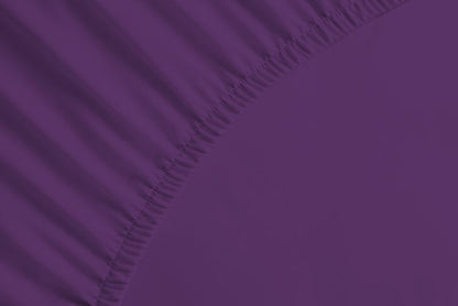 bettwarenland | bellana® deLuxe Edel-Jersey Topper Spannbettlaken | violett | vergrößert