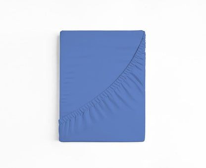bettwarenland | bellana® deLuxe Edel-Jersey Topper Spannbettlaken | ciel | gefaltet