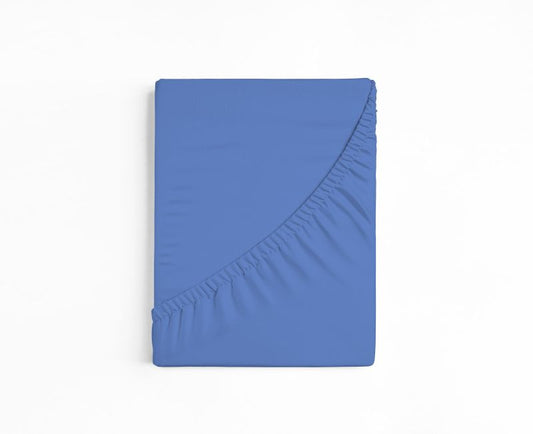 bettwarenland | bellana® deLuxe Edel-Jersey Topper Spannbettlaken | ciel | gefaltet