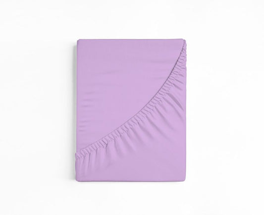 bettwarenland | bellana® deLuxe Edel-Jersey Topper Spannbettlaken | krokus | gefaltet
