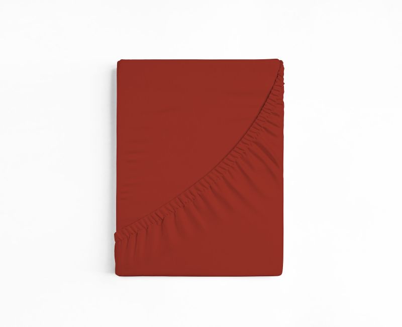 bettwarenland | bellana® deLuxe Edel-Jersey Topper Spannbettlaken | kupfer | gefaltet