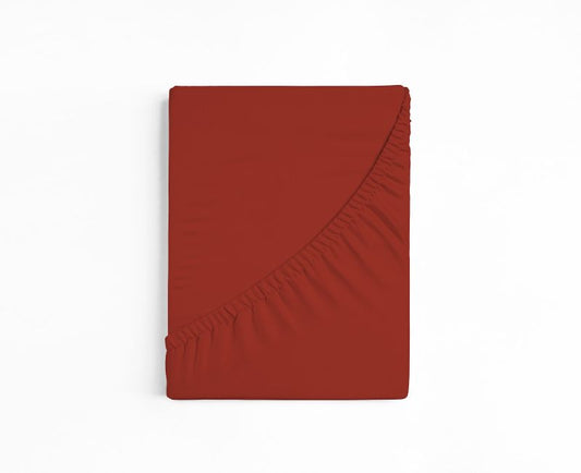 bettwarenland | bellana® deLuxe Edel-Jersey Topper Spannbettlaken | kupfer | gefaltet