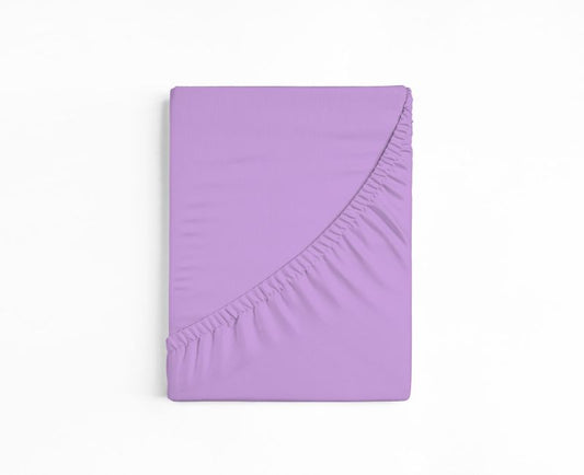 bettwarenland | bellana® deLuxe Edel-Jersey Topper Spannbettlaken | lavendel | gefaltet