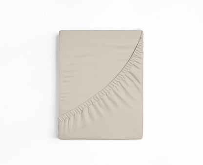 bettwarenland | bellana® deLuxe Edel-Jersey Topper Spannbettlaken | leinen | gefaltet