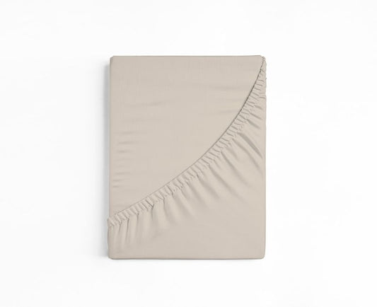 bettwarenland | bellana® deLuxe Edel-Jersey Topper Spannbettlaken | leinen | gefaltet