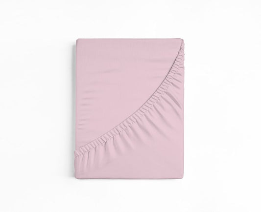 bettwarenland | bellana® deLuxe Edel-Jersey Topper Spannbettlaken | puder | gefaltet