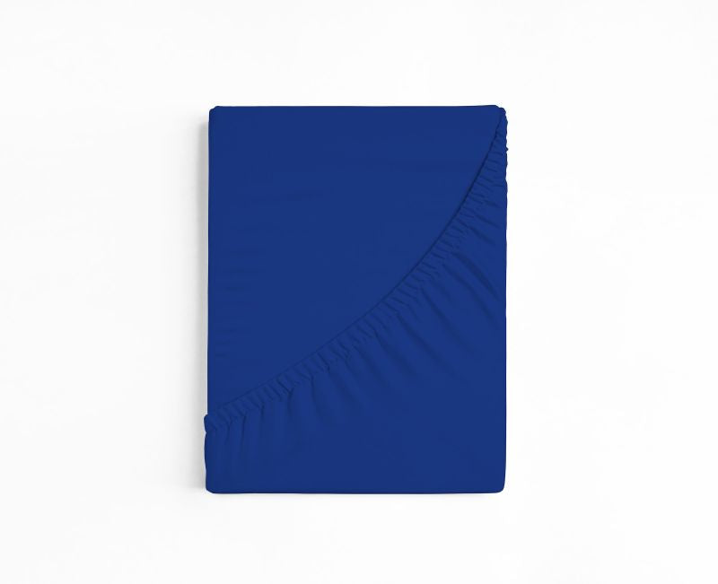 bettwarenland | bellana® deLuxe Edel-Jersey Topper Spannbettlaken | royal | gefaltet