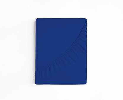 bettwarenland | bellana® deLuxe Edel-Jersey Topper Spannbettlaken | royal | gefaltet