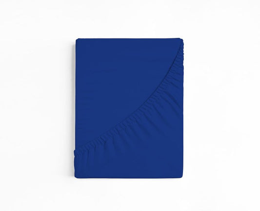 bettwarenland | bellana® deLuxe Edel-Jersey Topper Spannbettlaken | royal | gefaltet
