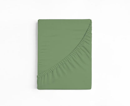 bettwarenland | bellana® deLuxe Edel-Jersey Topper Spannbettlaken | schilf | gefaltet