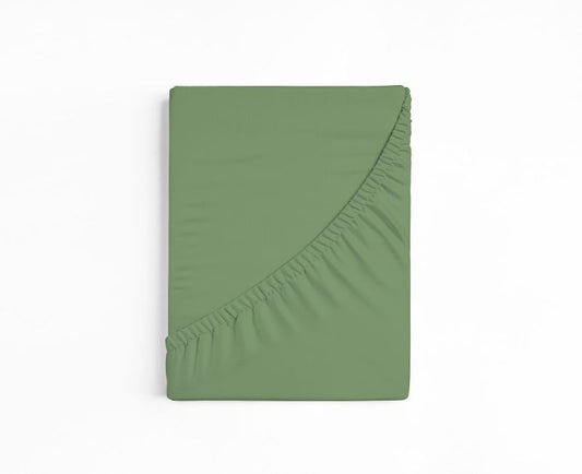 bettwarenland | bellana® deLuxe Edel-Jersey Topper Spannbettlaken | schilf | gefaltet