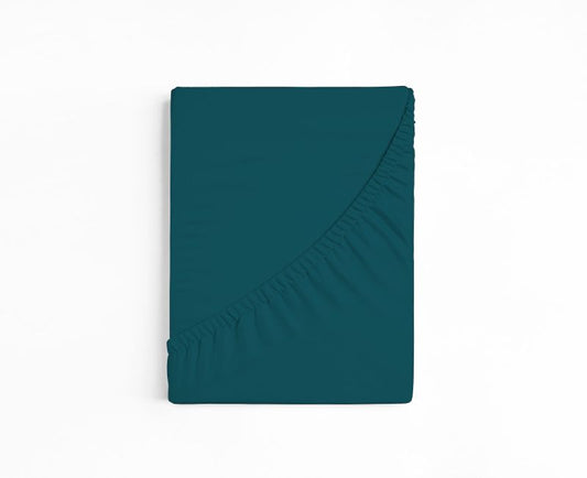 bettwarenland | bellana® deLuxe Edel-Jersey Topper Spannbettlaken | tanne | gefaltet