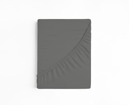 bettwarenland | bellana® deLuxe Edel-Jersey Topper Spannbettlaken | titan | gefaltet