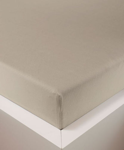 bettwarenland | bellana® deLuxe Edel-Jersey Topper Spannbettlaken | leinen | bezogen