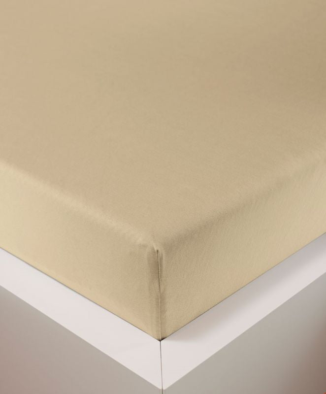 bettwarenland | bellana® deLuxe Edel-Jersey Topper Spannbettlaken | natur | bezogen
