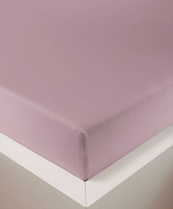 bettwarenland | bellana® deLuxe Edel-Jersey Topper Spannbettlaken | zartrosa | bezogen