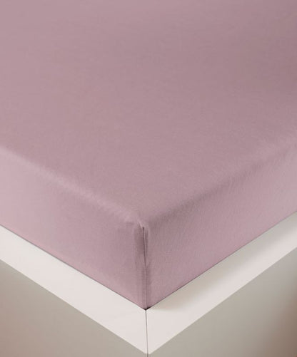 bettwarenland | bellana® deLuxe Edel-Jersey Topper Spannbettlaken | zartrosa | bezogen