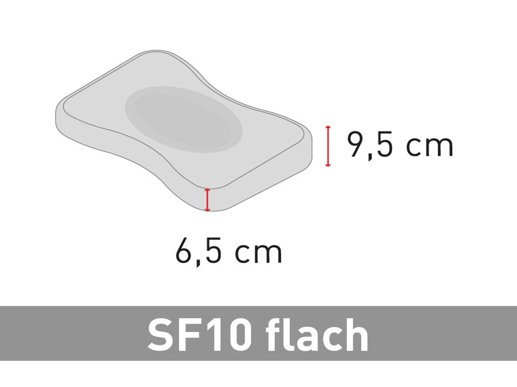 bettwarenland.de-Nackenstützkissen-Swissflex-SF_10-flach-Skizze_Kern_mit_Vermaßung