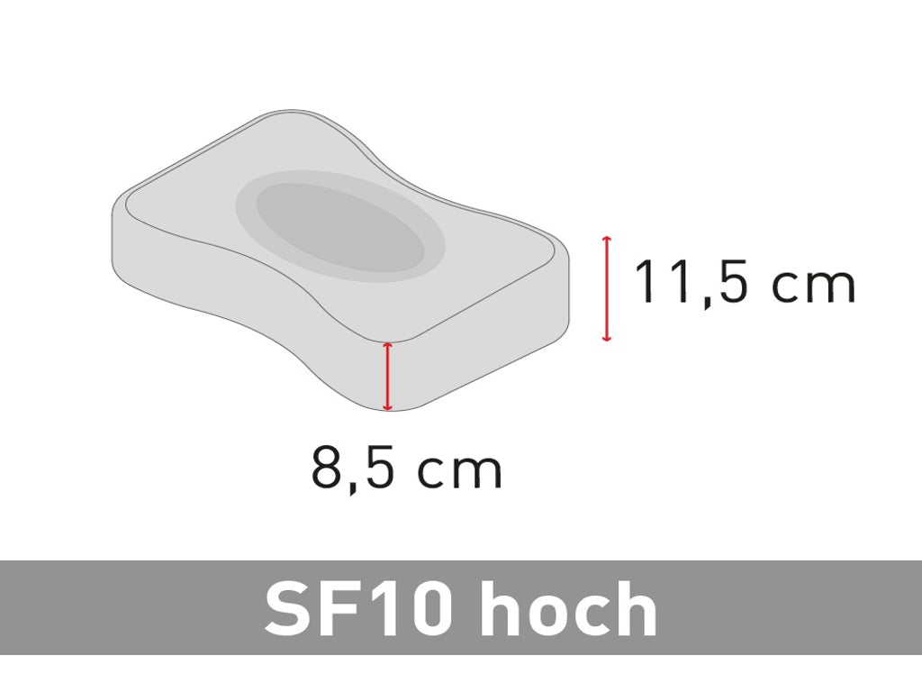 bettwarenland.de-Nackenstützkissen-Swissflex-SF_10-hoch-Skizze_Kern_mit_Vermaßung