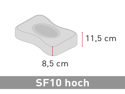 bettwarenland.de-Nackenstützkissen-Swissflex-SF_10-hoch-Skizze_Kern_mit_Vermaßung