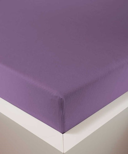 bettwarenland | bellana® Tencel Nobel-Jersey Spannbettlaken | pflaume | bezogen