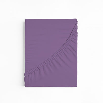 bettwarenland | bellana® Tencel Nobel-Jersey Spannbettlaken | pflaume | gefaltet