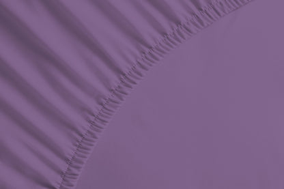 bettwarenland | bellana® Tencel Nobel-Jersey Spannbettlaken | pflaume | vergrößert