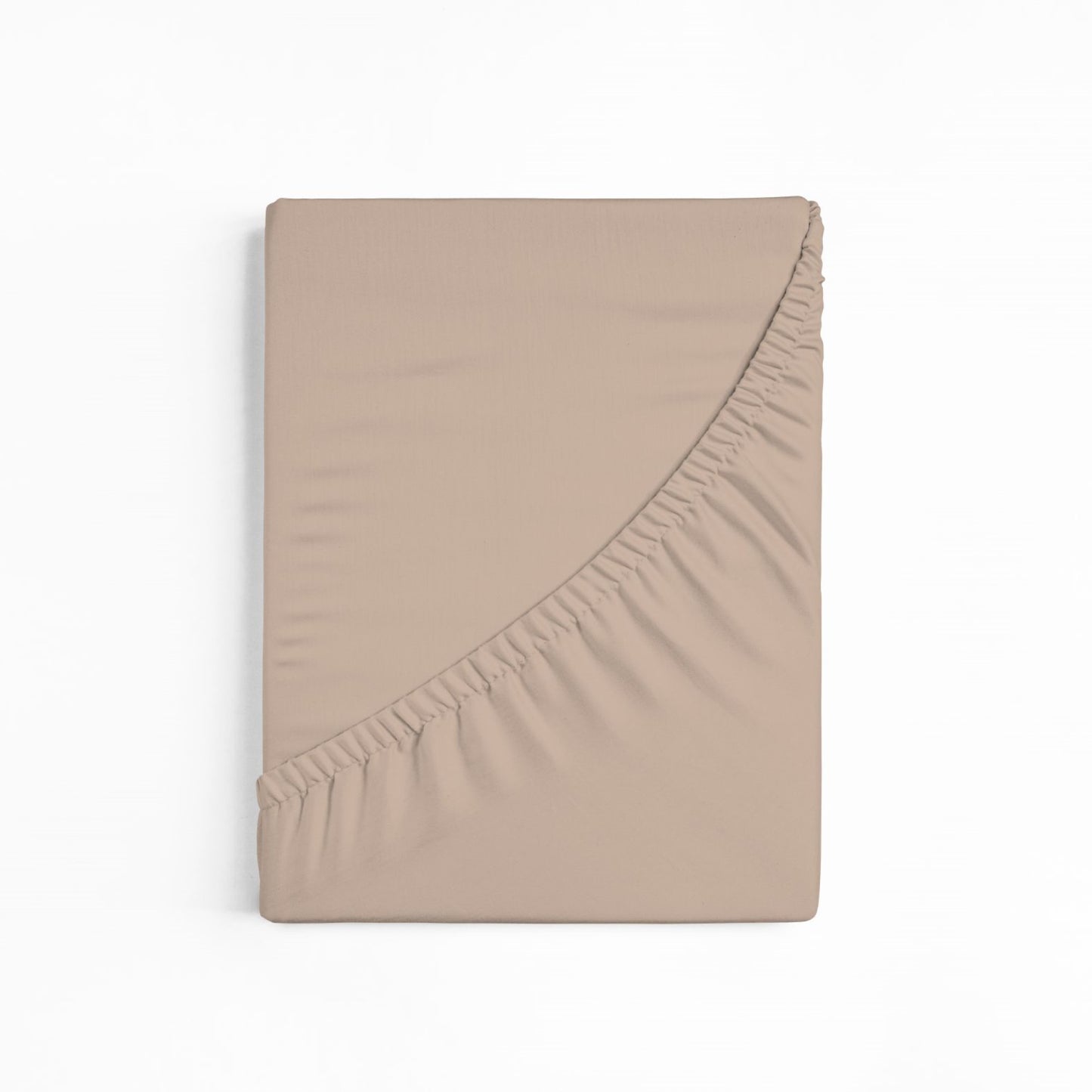 bettwarenland | bellana® Tencel Nobel-Jersey Spannbettlaken | sand | gefaltet